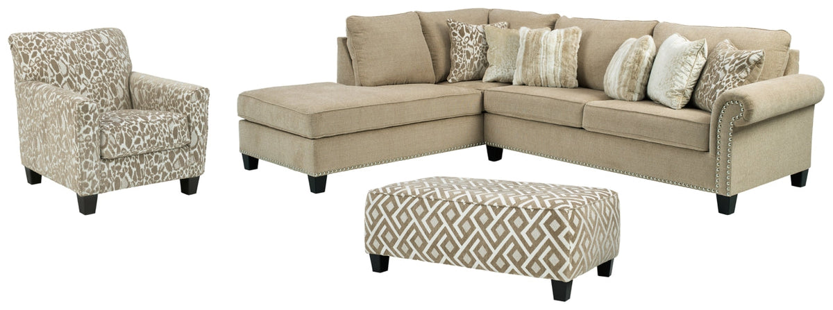 Dovemont 2-Piece Sectional with Chair and Ottoman - MyWaynesHome #