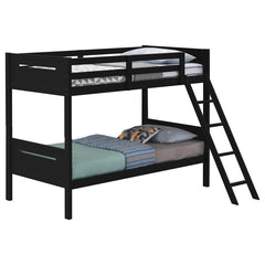 Littleton Black Twin / Twin Bunk Bed - MyWaynesHome #