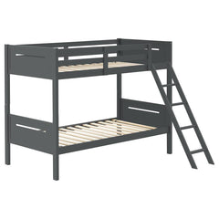 Littleton Grey Twin / Twin Bunk Bed - MyWaynesHome #