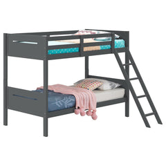 Littleton Grey Twin / Twin Bunk Bed - MyWaynesHome #