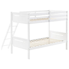 Littleton White Twin / Twin Bunk Bed - MyWaynesHome #