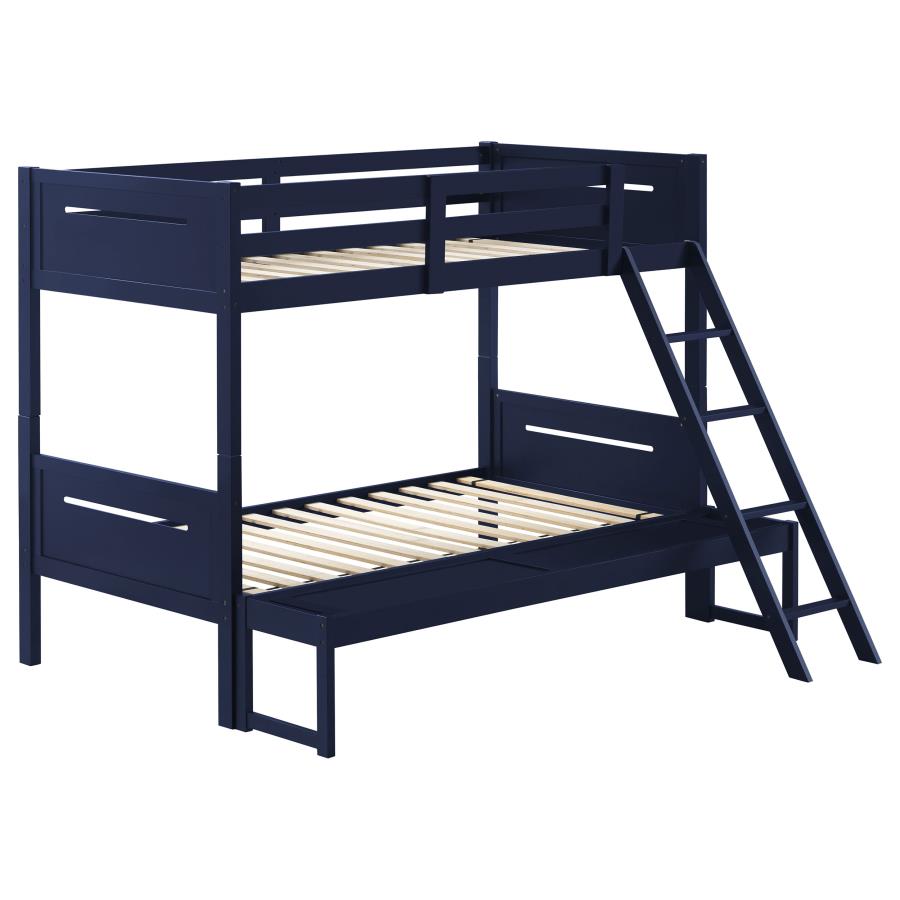 Littleton Blue Twin / Full Bunk Bed - MyWaynesHome #