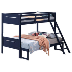 Littleton Blue Twin / Full Bunk Bed - MyWaynesHome #