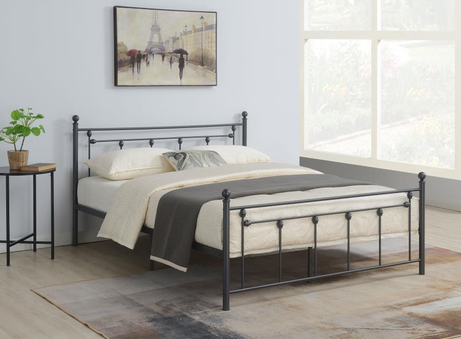 Canon Grey Queen Bed - MyWaynesHome #