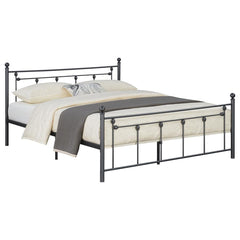 Canon Grey Queen Bed - MyWaynesHome #