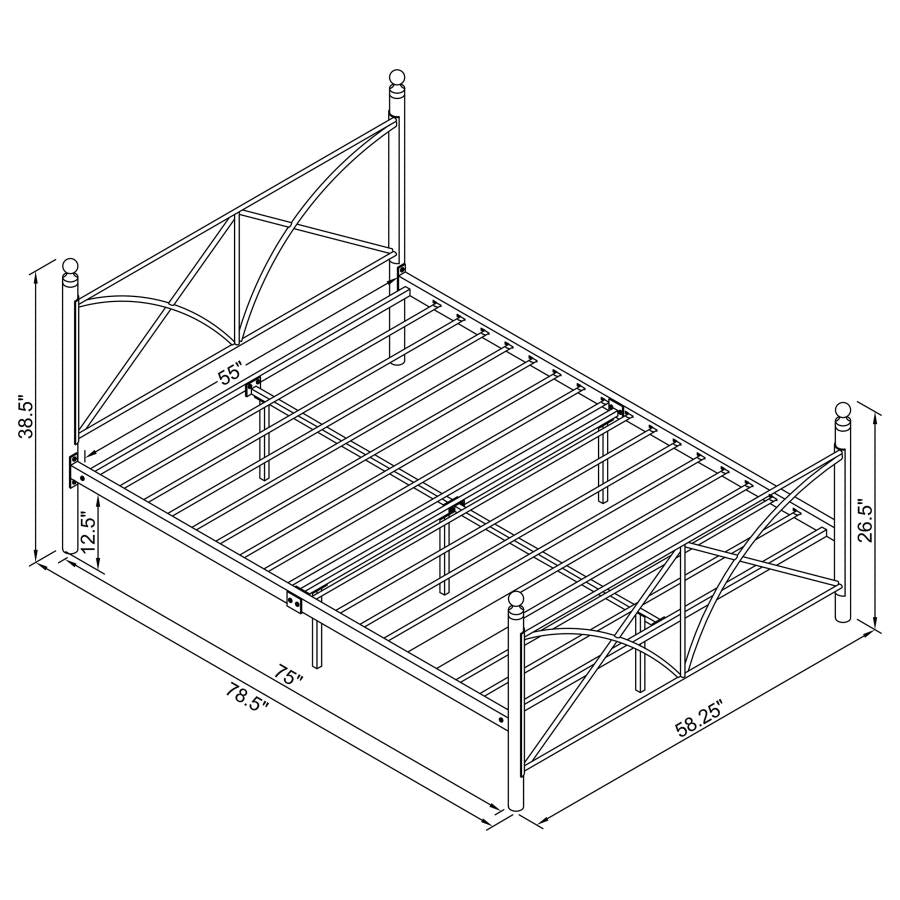 Hart Black Full Bed - MyWaynesHome #