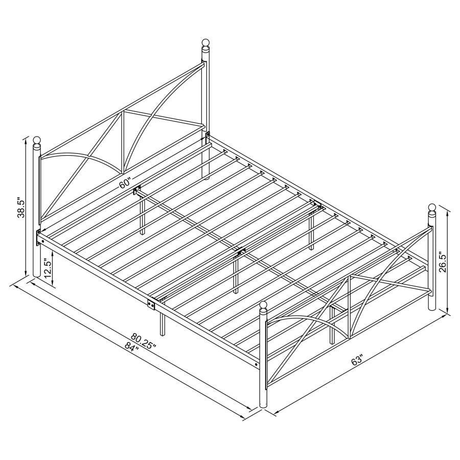 Hart Black Queen Bed - MyWaynesHome #