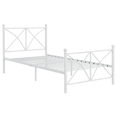 Hart White Twin Bed - MyWaynesHome #