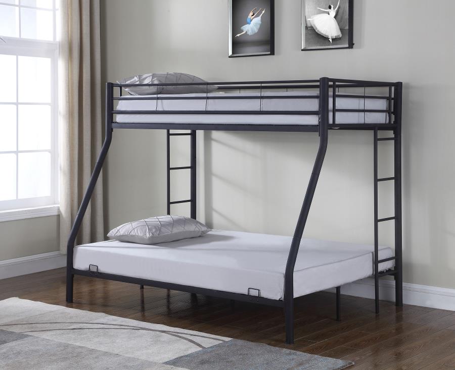 Hayward Black Twin / Full Bunk Bed - MyWaynesHome #