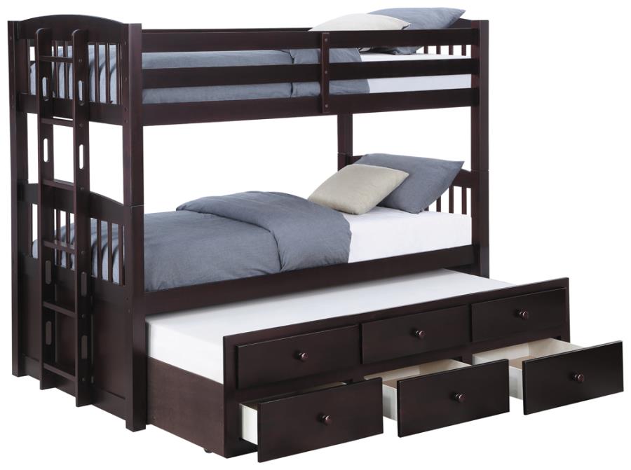 Kensington Brown Twin / Twin Bunk Bed - MyWaynesHome #
