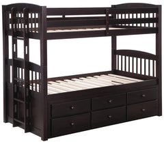Kensington Brown Twin / Twin Bunk Bed - MyWaynesHome #