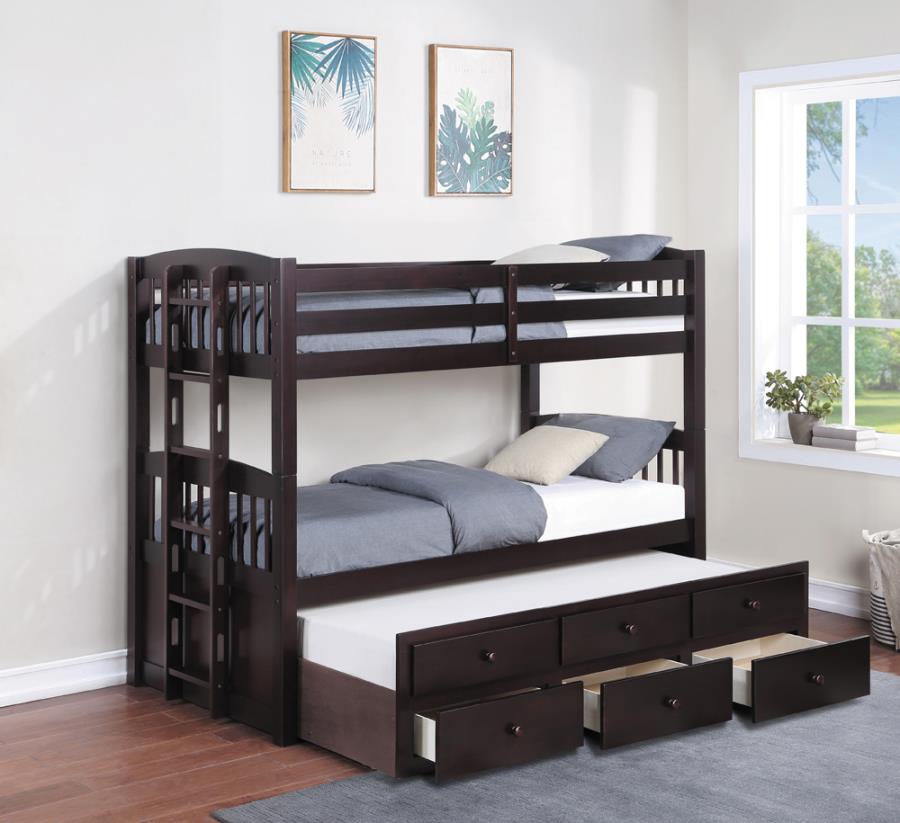 Kensington Brown Twin / Twin Bunk Bed - MyWaynesHome #