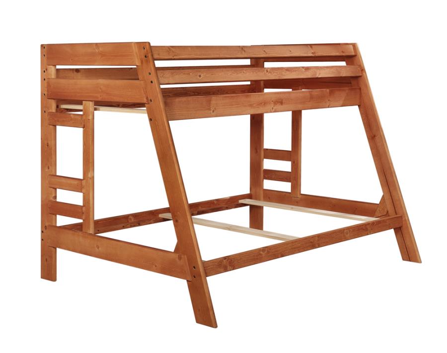 Wrangle Hill Brown Twin / Full Bunk Bed - MyWaynesHome #