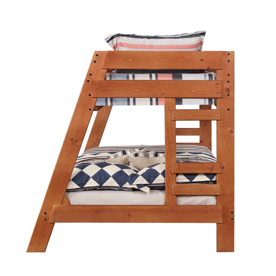 Wrangle Hill Brown Twin / Full Bunk Bed - MyWaynesHome #