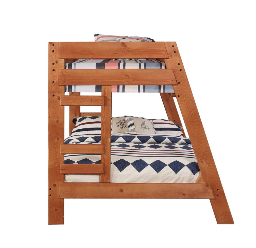 Wrangle Hill Brown Twin / Full Bunk Bed - MyWaynesHome #