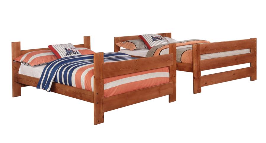 Wrangle Hill Brown Full / Full Bunk Bed - MyWaynesHome #