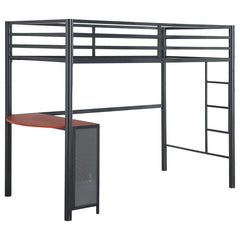 Fisher Grey Twin Workstation Loft Bed - MyWaynesHome #