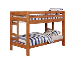Wrangle Hill Brown Twin / Twin Bunk Bed - MyWaynesHome #