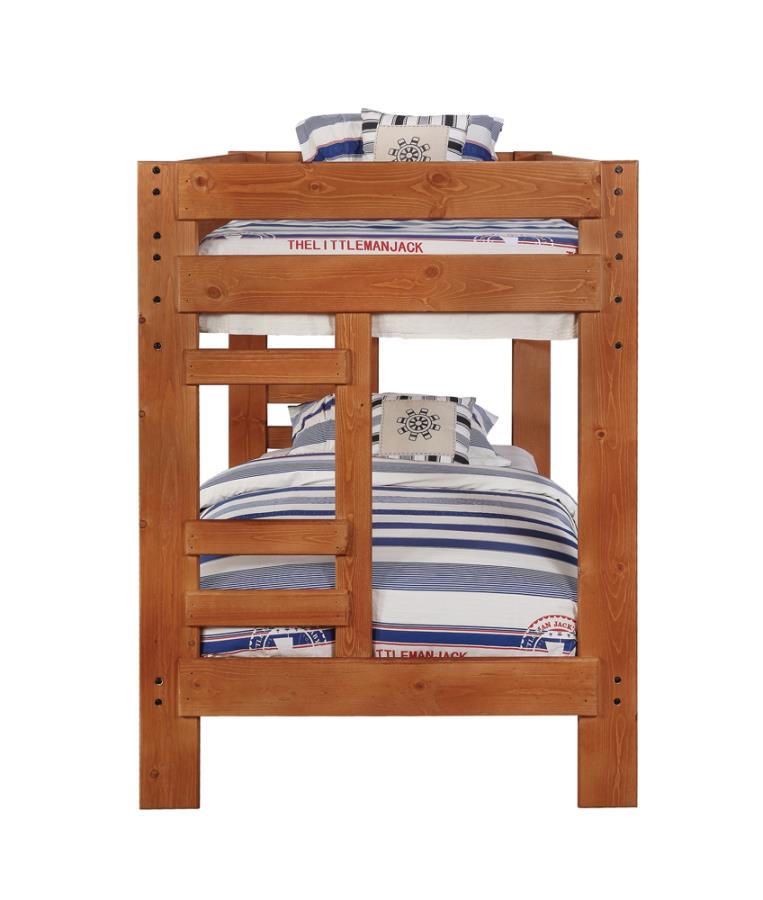 Wrangle Hill Brown Twin / Twin Bunk Bed - MyWaynesHome #