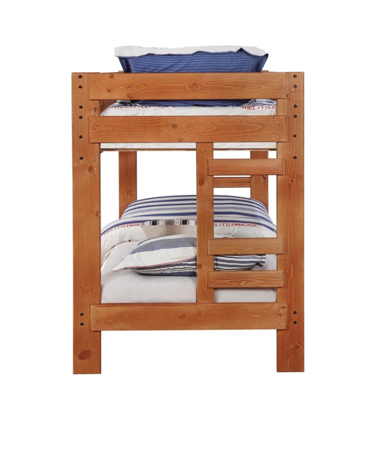 Wrangle Hill Brown Twin / Twin Bunk Bed - MyWaynesHome #