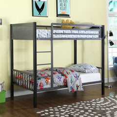 Meyers Black Twin / Twin Bunk Bed - MyWaynesHome #