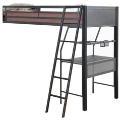 Meyers Black Twin / Full / Twin Triple Bunk Bed - MyWaynesHome #