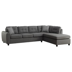 Stonenesse Grey Sectional - MyWaynesHome #