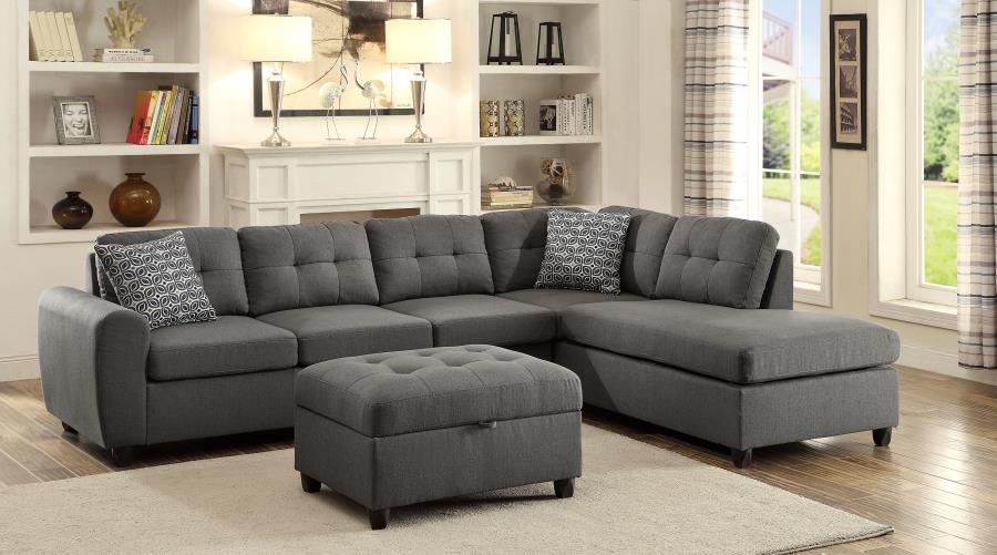 Stonenesse Grey Sectional - MyWaynesHome #
