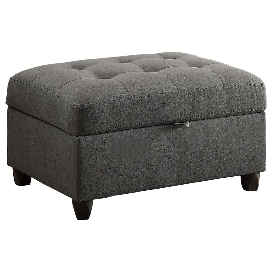 Stonenesse Grey Storage Ottoman - MyWaynesHome #