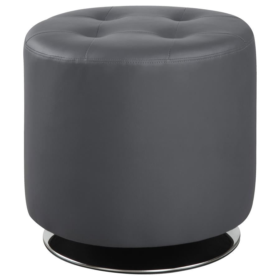 Bowman Grey Accent Stool - MyWaynesHome #