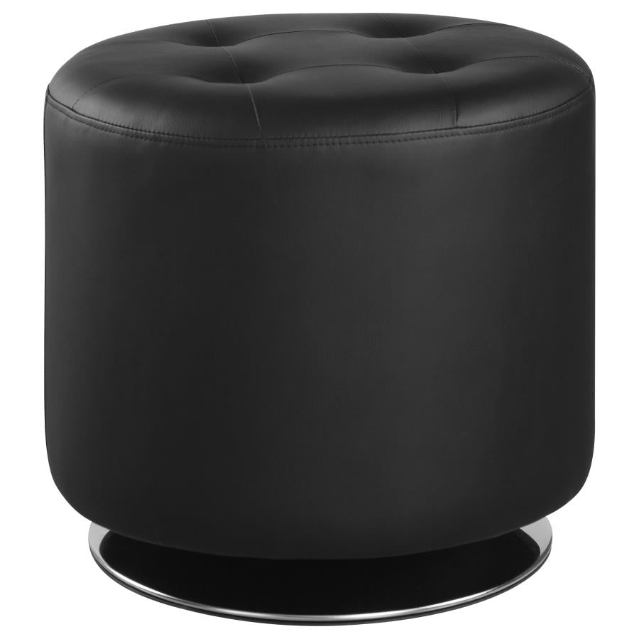 Bowman Black Accent Stool - MyWaynesHome #