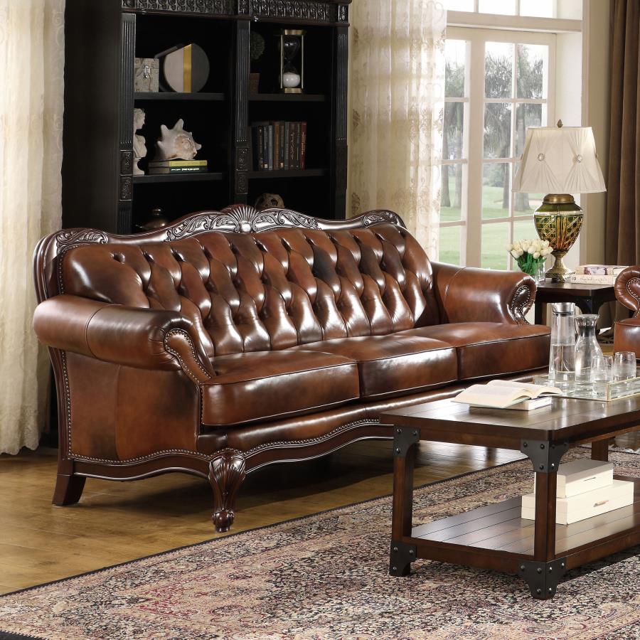 Victoria Brown Sofa - MyWaynesHome #
