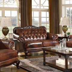Victoria Brown Loveseat - MyWaynesHome #