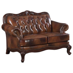 Victoria Brown Loveseat - MyWaynesHome #