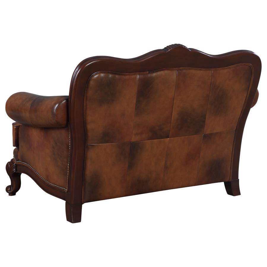 Victoria Brown Loveseat - MyWaynesHome #