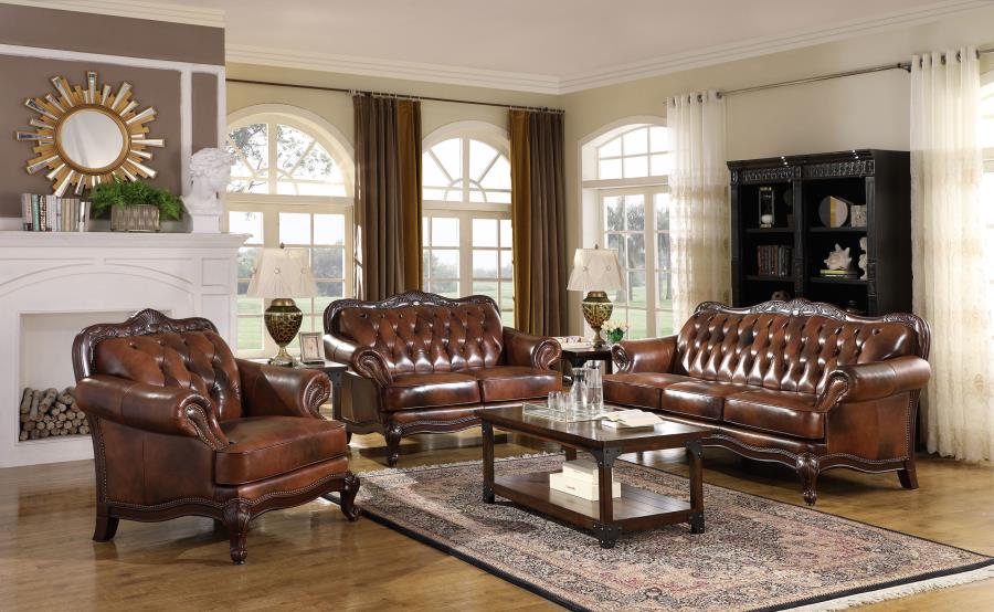 Victoria Brown Loveseat - MyWaynesHome #