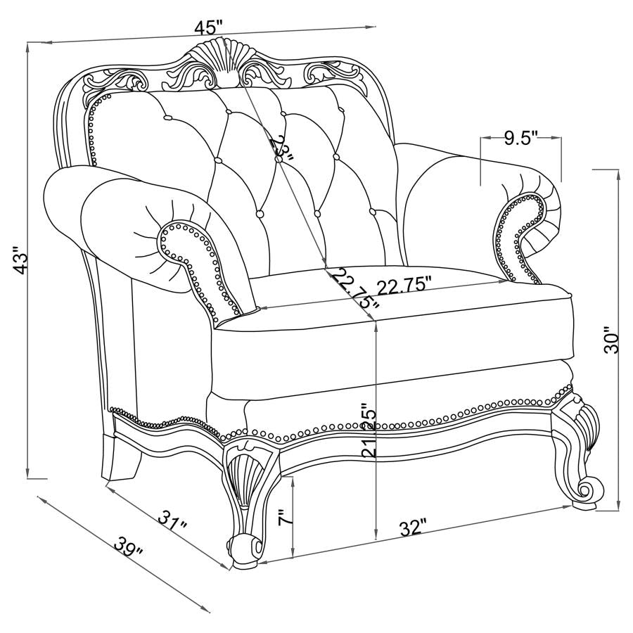 Victoria Brown Chair - MyWaynesHome #