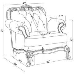 Victoria Brown Chair - MyWaynesHome #