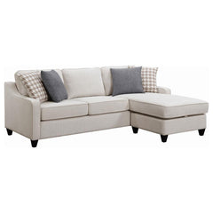 Mcloughlin Ivory Sectional - MyWaynesHome #