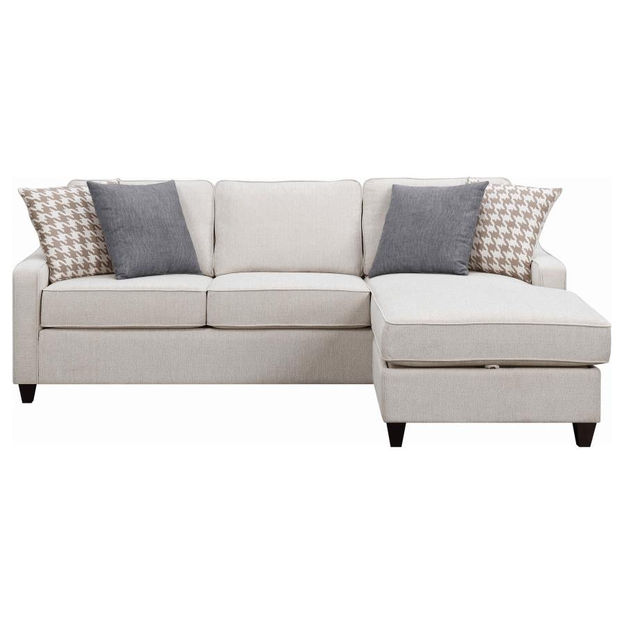 Mcloughlin Ivory Sectional - MyWaynesHome #