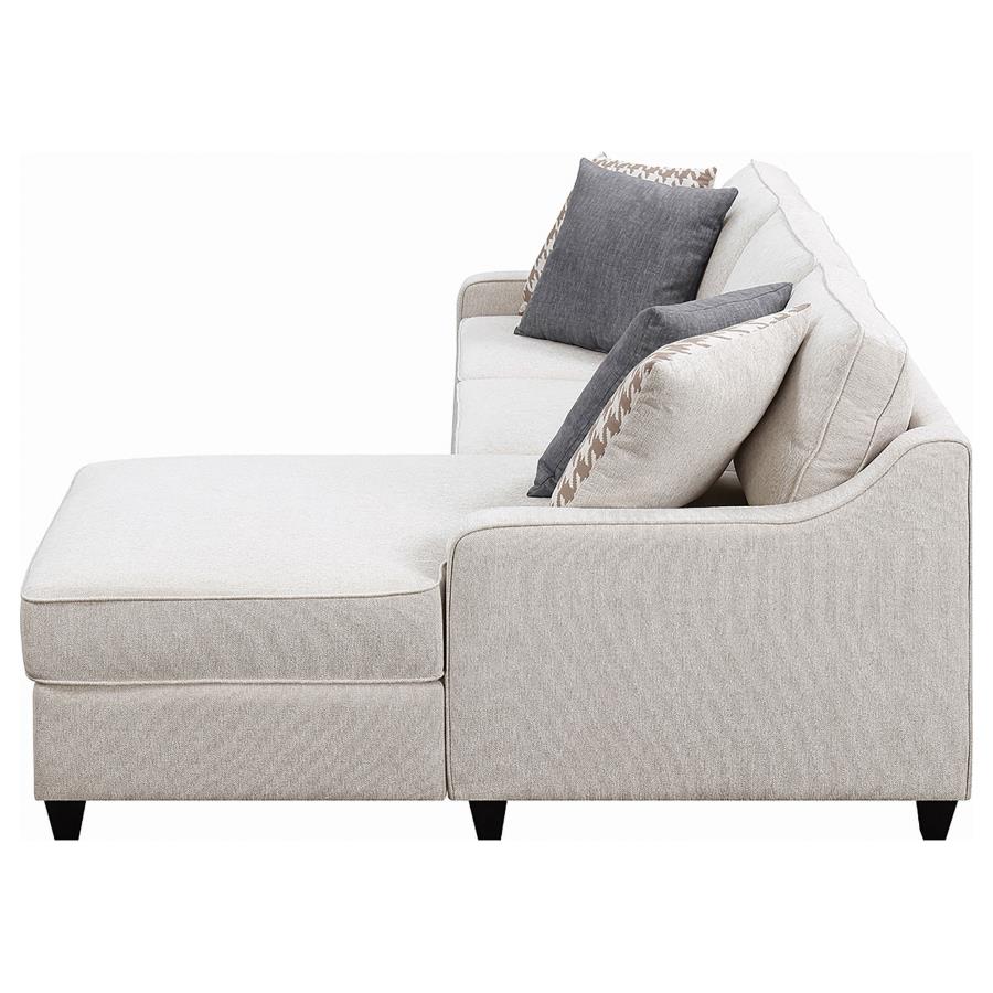 Mcloughlin Ivory Sectional - MyWaynesHome #
