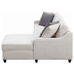 Mcloughlin Ivory Sectional - MyWaynesHome #