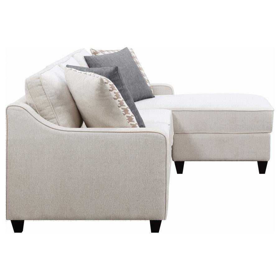Mcloughlin Ivory Sectional - MyWaynesHome #