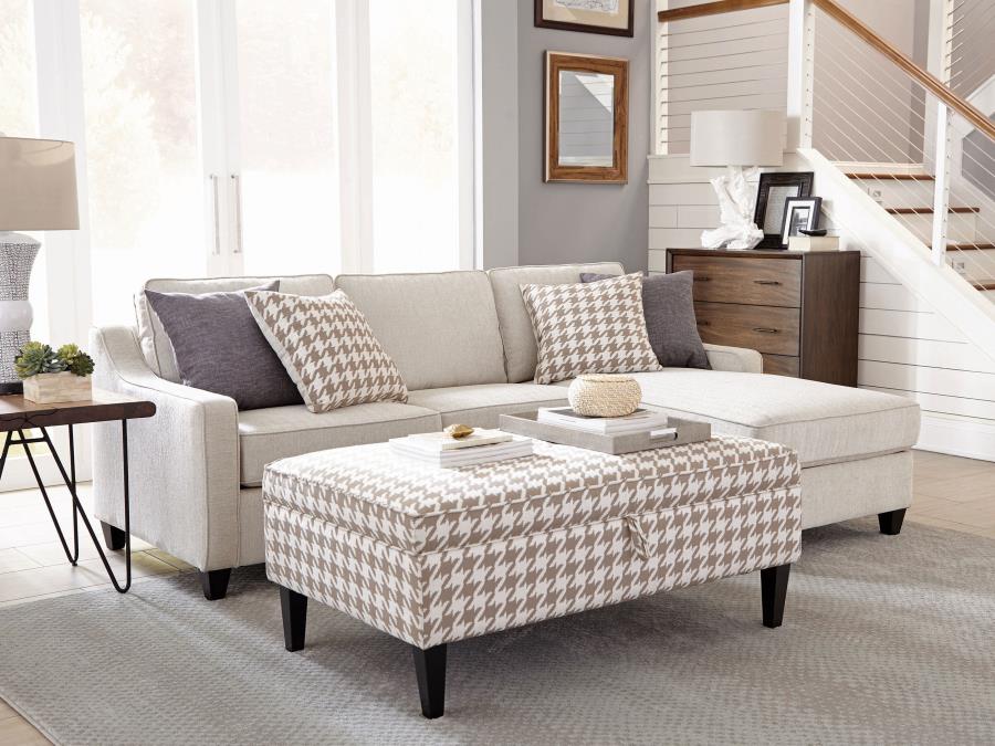 Mcloughlin Ivory Sectional - MyWaynesHome #