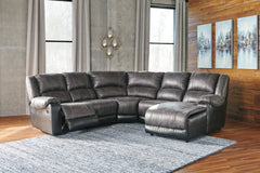 Nantahala 5-Piece Reclining Sectional with Chaise - MyWaynesHome #