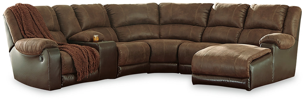 Nantahala 6-Piece Reclining Sectional with Chaise - MyWaynesHome #