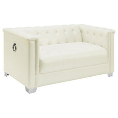 Chaviano Ivory Loveseat - MyWaynesHome #