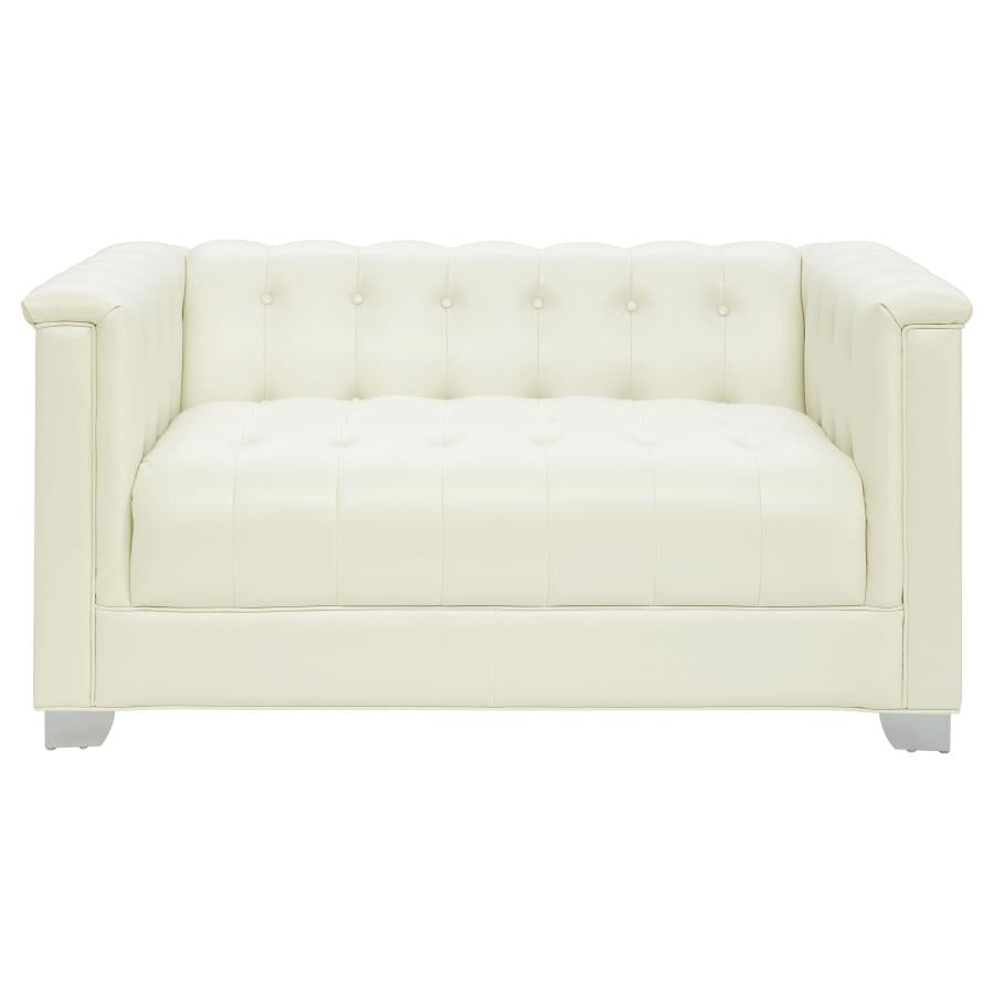 Chaviano Ivory Loveseat - MyWaynesHome #