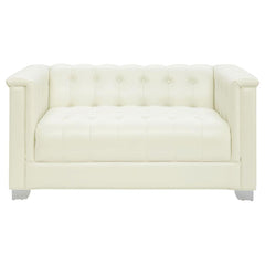 Chaviano Ivory Loveseat - MyWaynesHome #