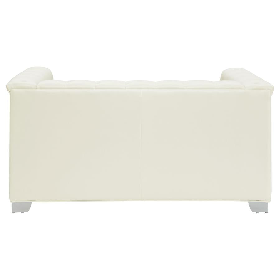 Chaviano Ivory Loveseat - MyWaynesHome #